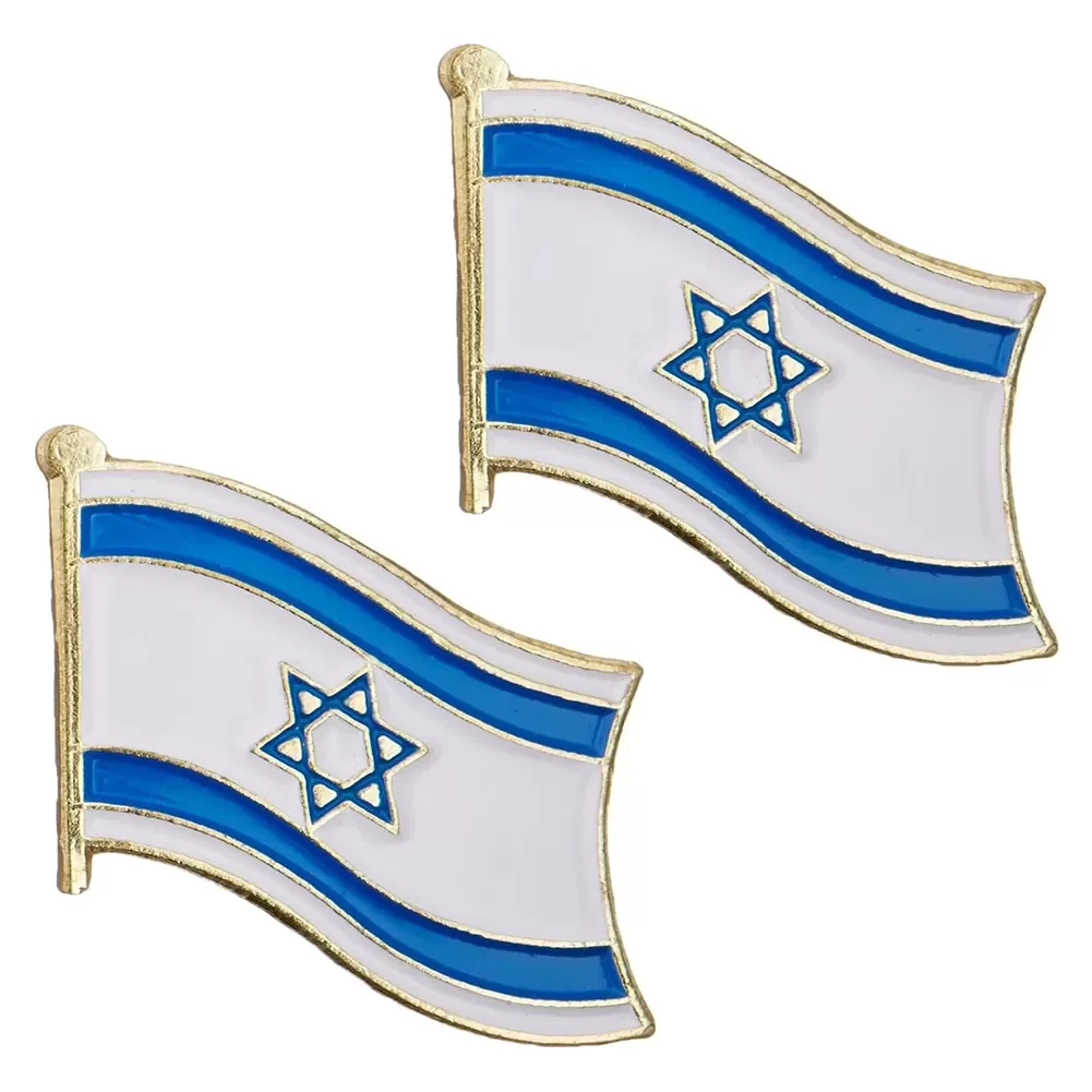 סיכה דקורטיבית דגל ישראל - גאווה ישראלית - תמונה 5