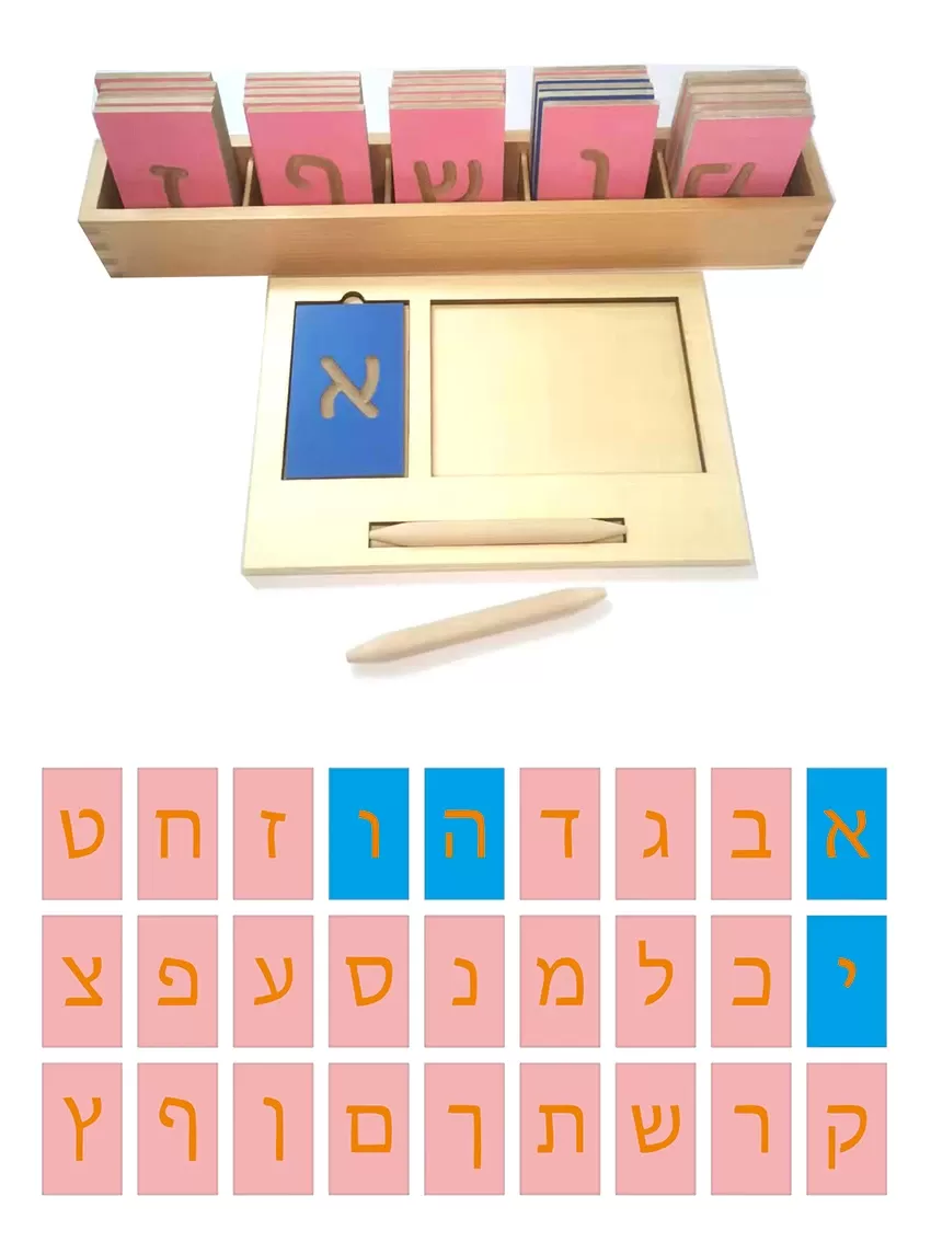 לוח רישום מיני עם אלפבית עברי - צעצועים חינוכיים - תמונה 6