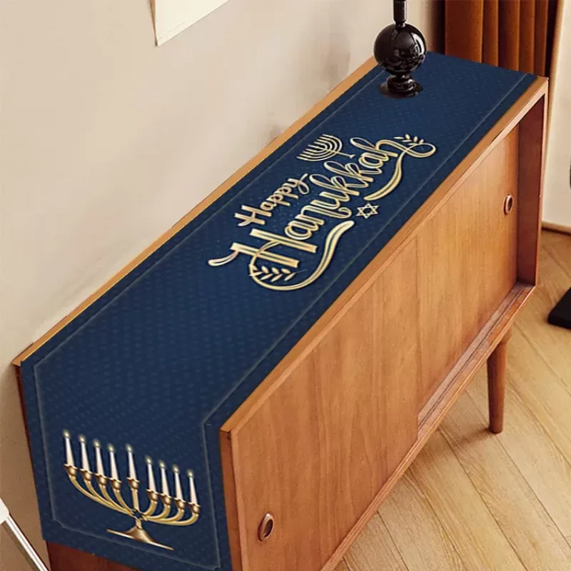 ראנר שולחן לחנוכה - עיצוב חגיגי - תמונה 3