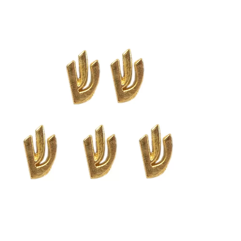 מדליות מתכת יהודיות - 5 יחידות לקישוט - תמונה 2