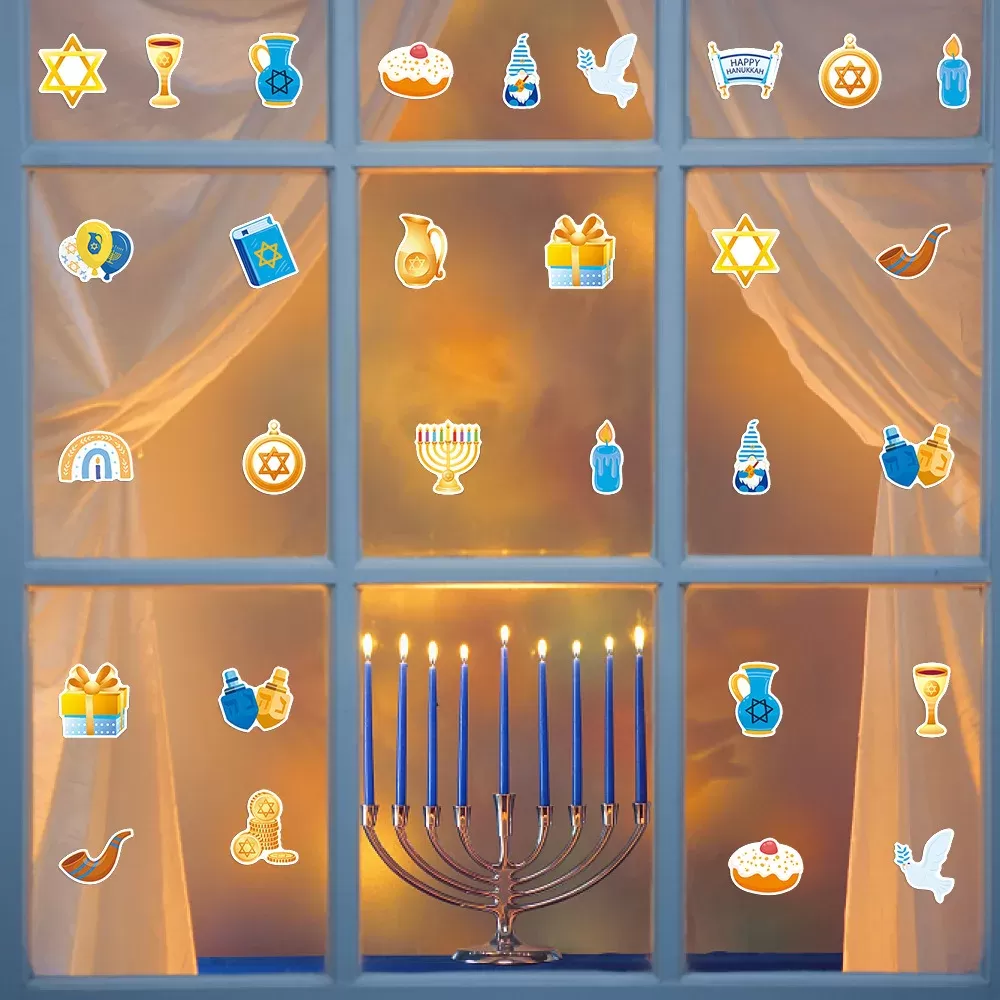 מדבקות לחנוכה - קישוטים למתנות - תמונה 6