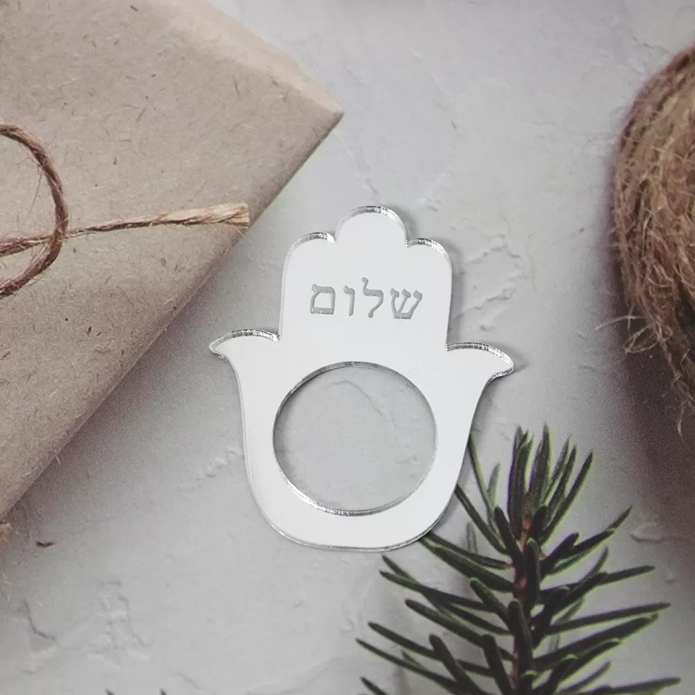 מעמד מפיות אקרילי בעיצוב חמסה - תמונה 5