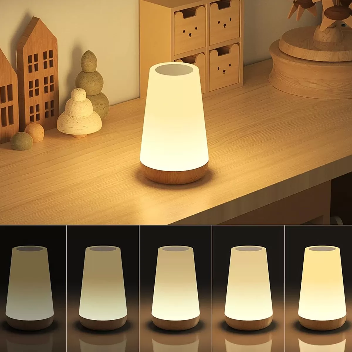 מנורת לילה RGB עם שלט - 13 צבעים - תמונה 2
