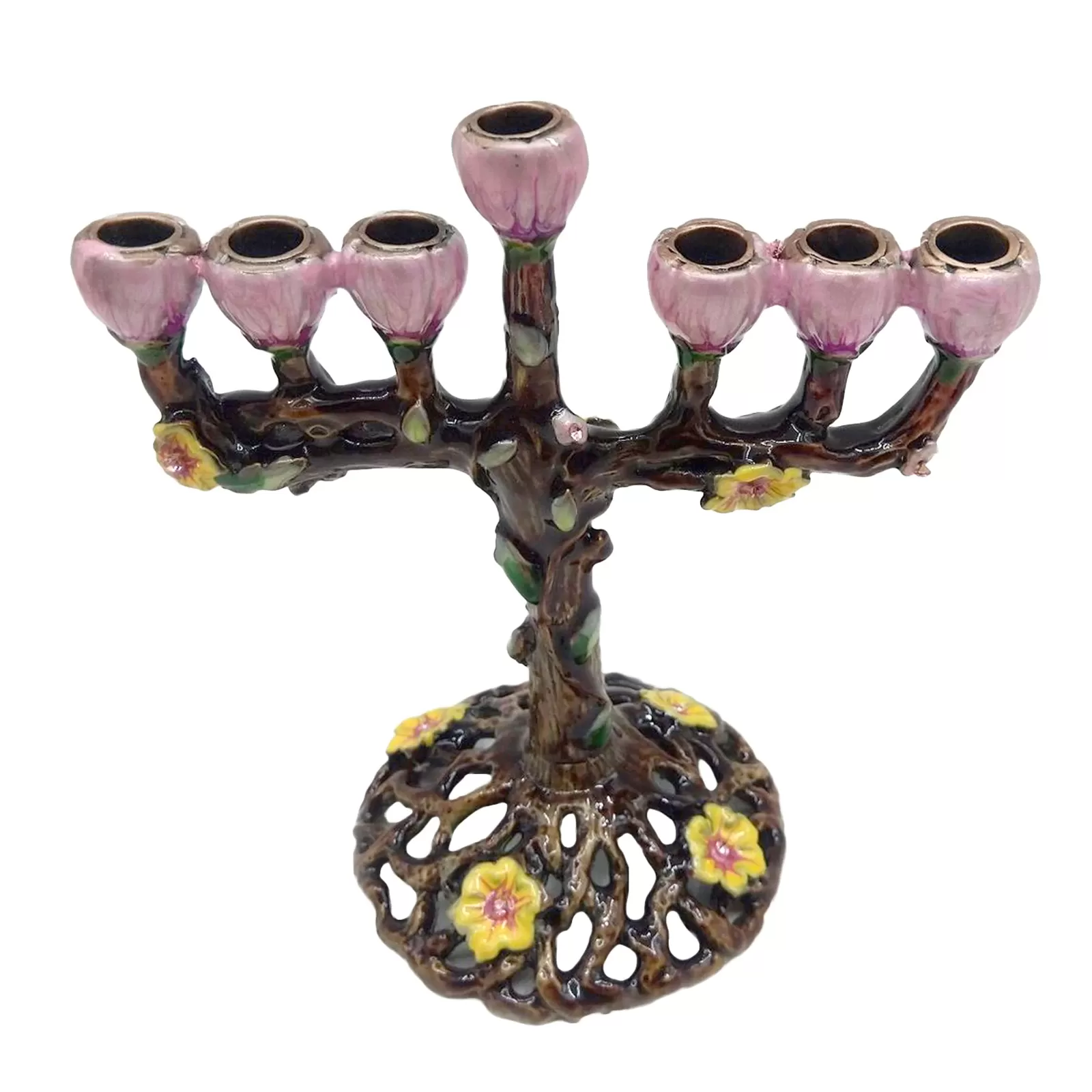 מעמד נרות 7 ענפים לחנוכה ולחגיגות - תמונה 2