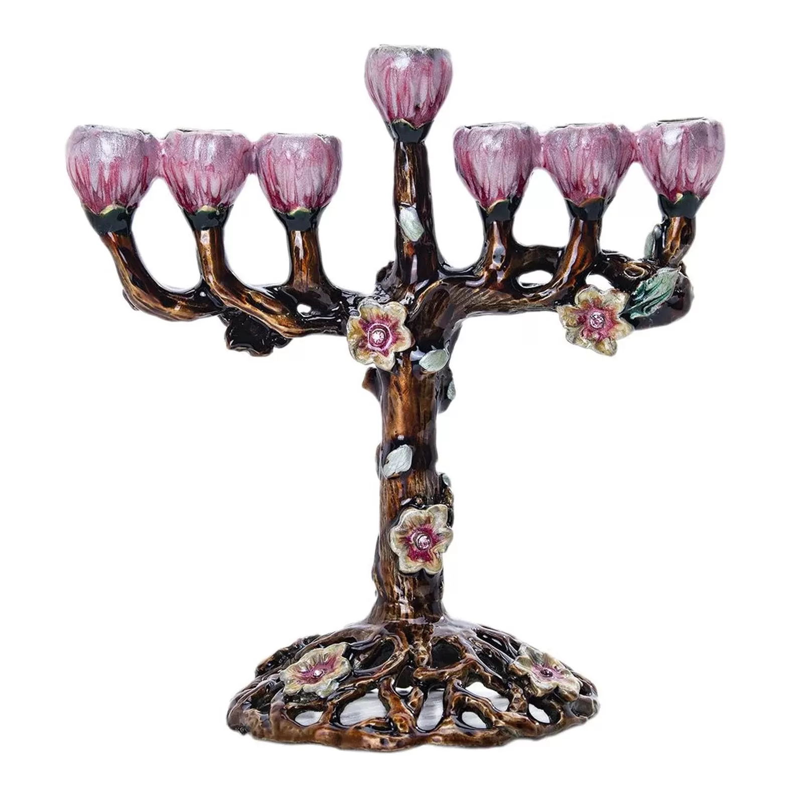 מעמד נרות 7 ענפים לחנוכה ולחגיגות