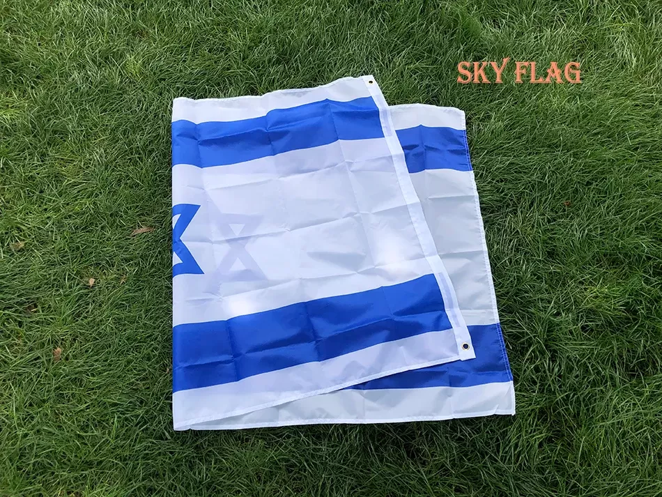 דגל ישראל 90X150 ס"מ - דגל לאומי לתלייה - תמונה 5