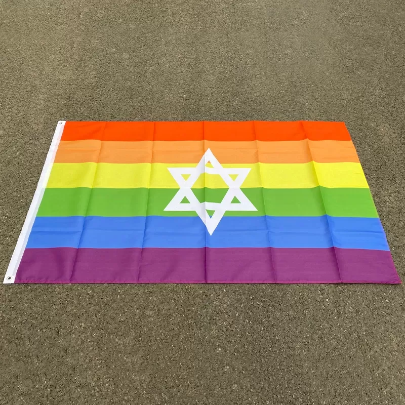 דגל גאווה LGBT ישראלי 90x150 ס"מ