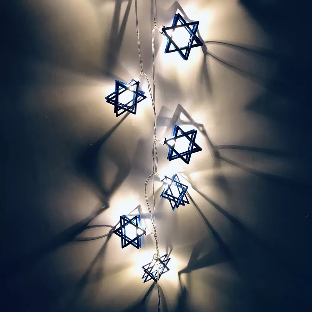 אורות חנוכה כוכב שש-פינות - תמונה 5