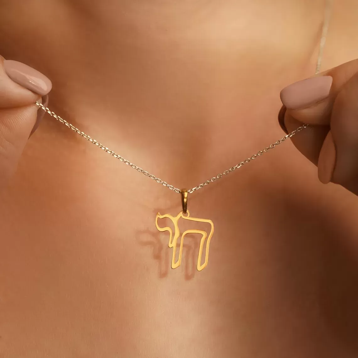 תליון חי ממתכת אל חלד - תכשיט יהודי