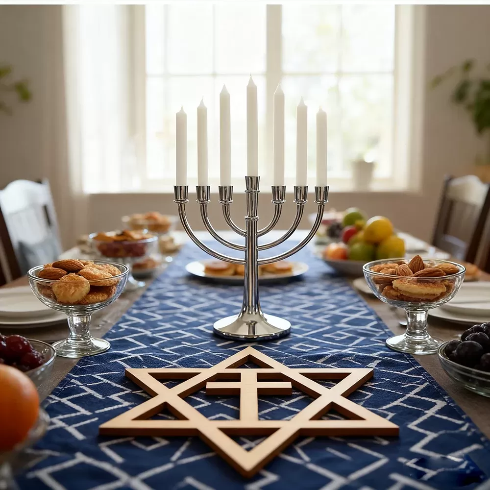 קישוטי חנוכה - מגן דוד עם צלב - תמונה 3