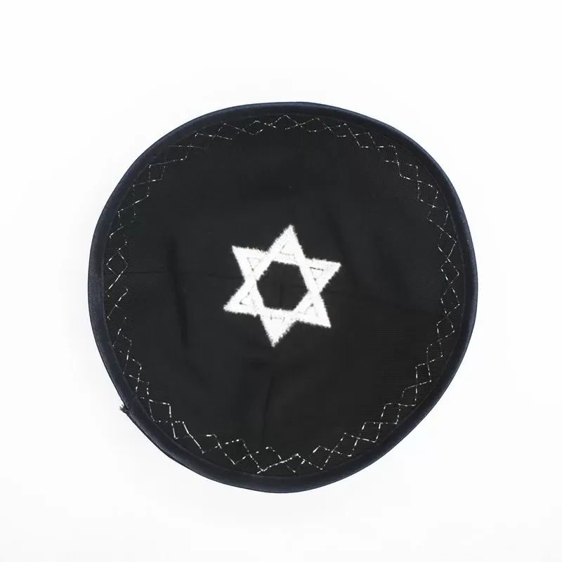 כיפה יהודית עם מגן דוד - מסורת וסטייל - תמונה 5