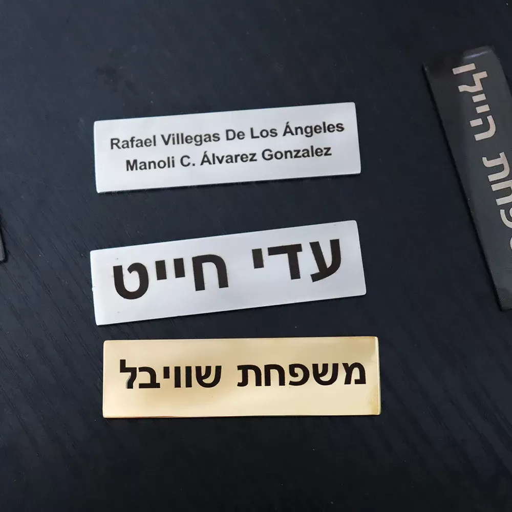 תיבת דואר נירוסטה עם שם מותאם - תמונה 4