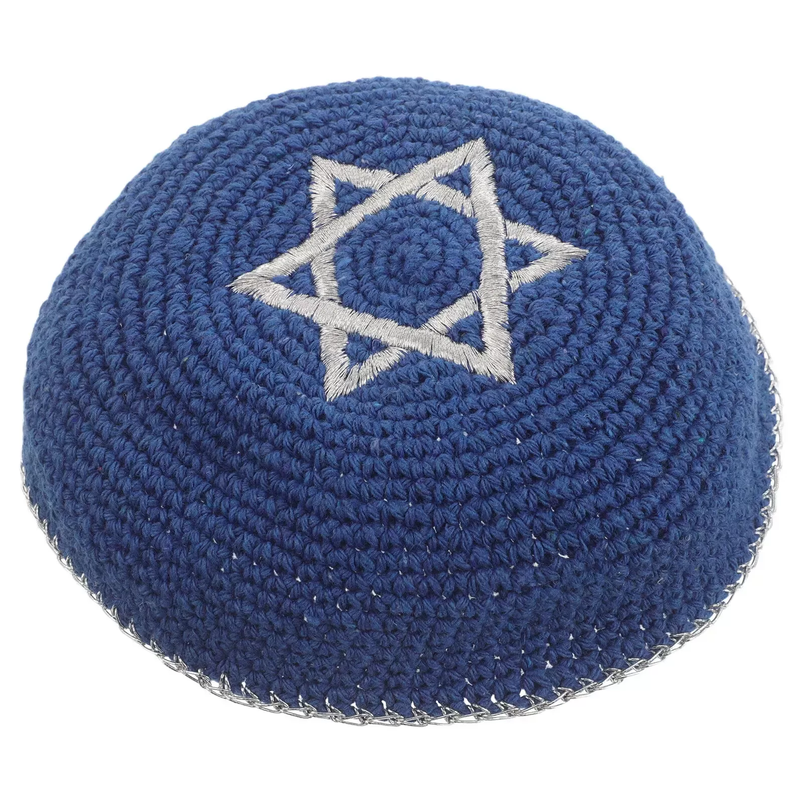 כיפה לגברים עם רקמת מגן דוד - תמונה 4