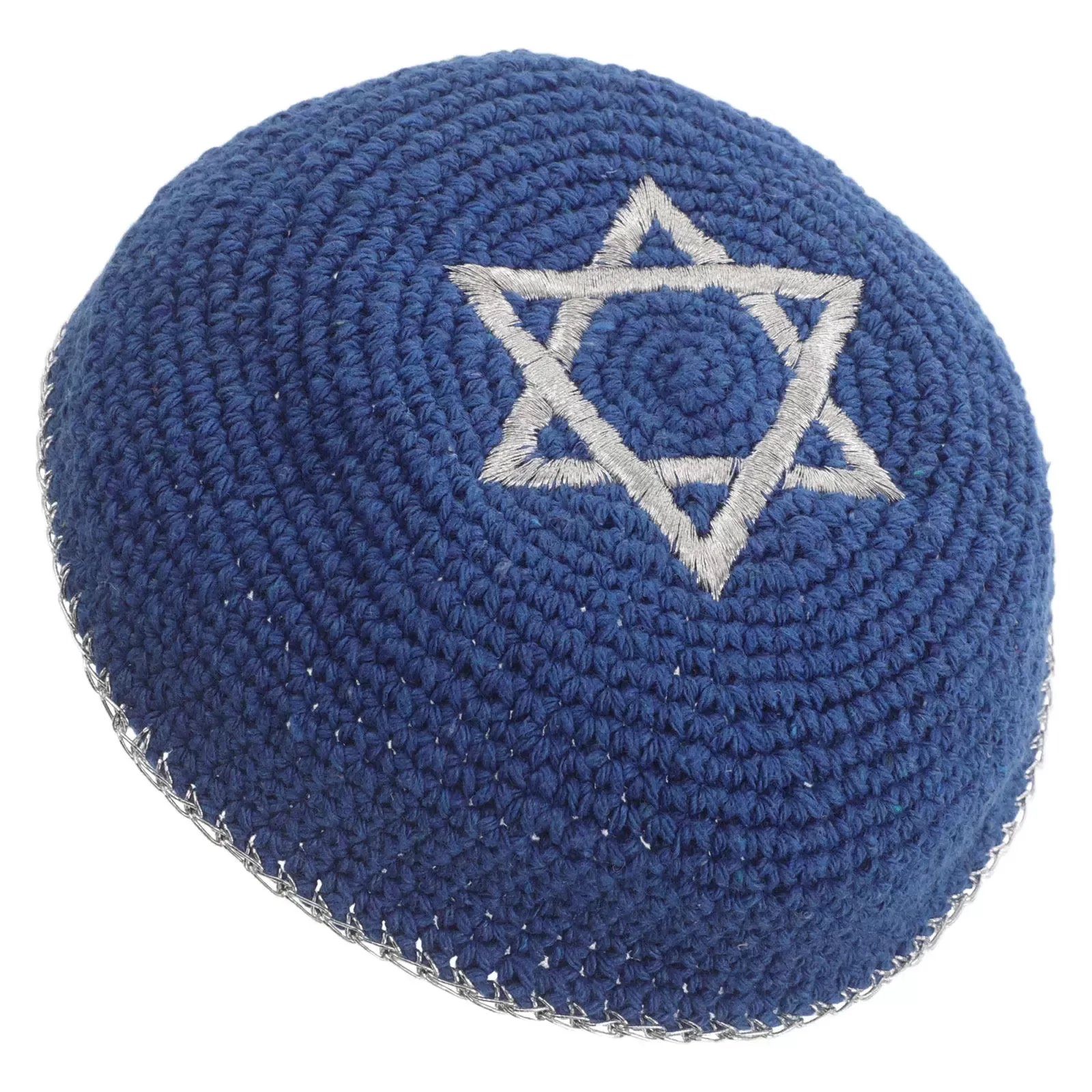 כיפה לגברים עם רקמת מגן דוד - תמונה 5
